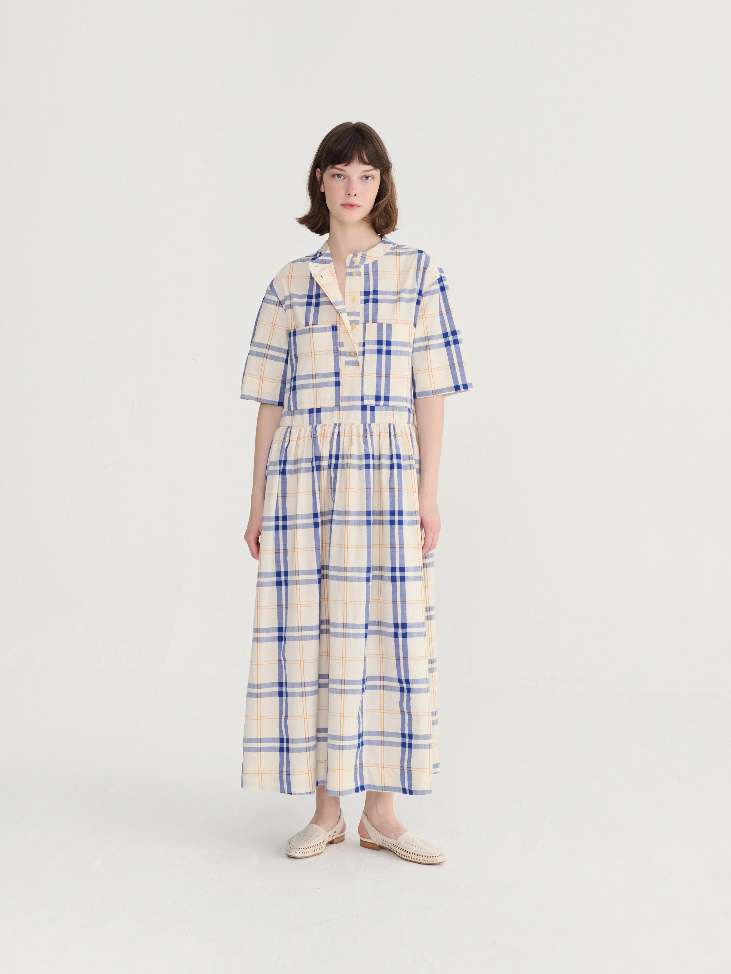 Bobo Choses Fun Tartan Cotton Dress - Image 3