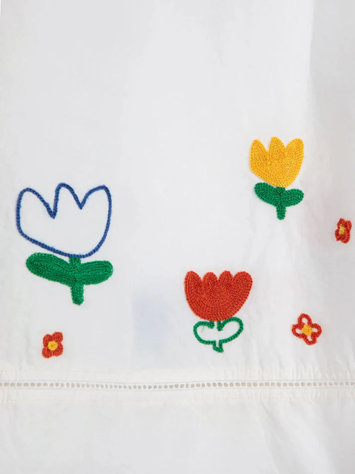 Garden Embroidery Poplin Skirt - Image 4
